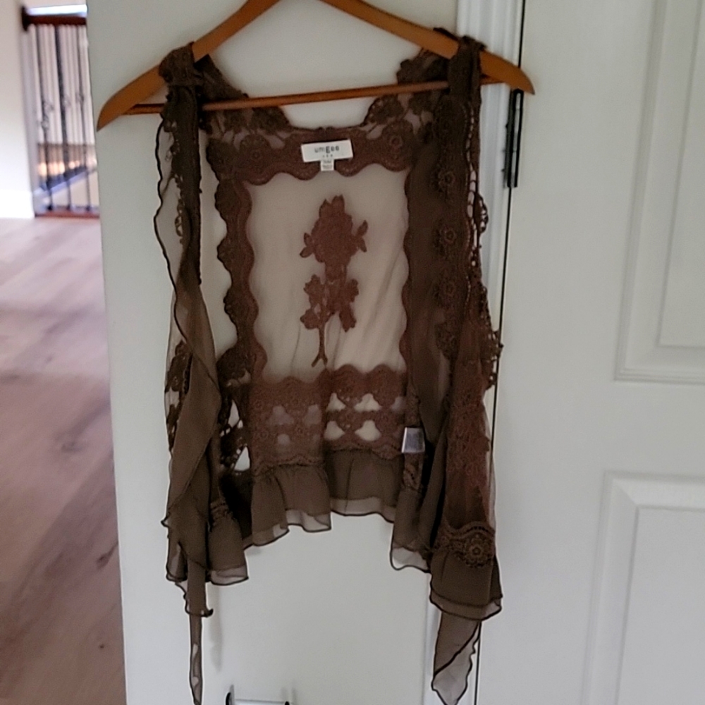 Sheer summer vest